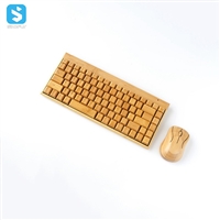 wooden wireless keyboard + mouse
